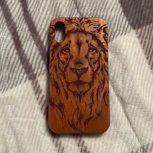 Wooden iPhone XR case